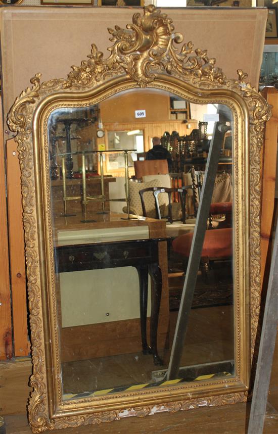 Large gilt frame mirror